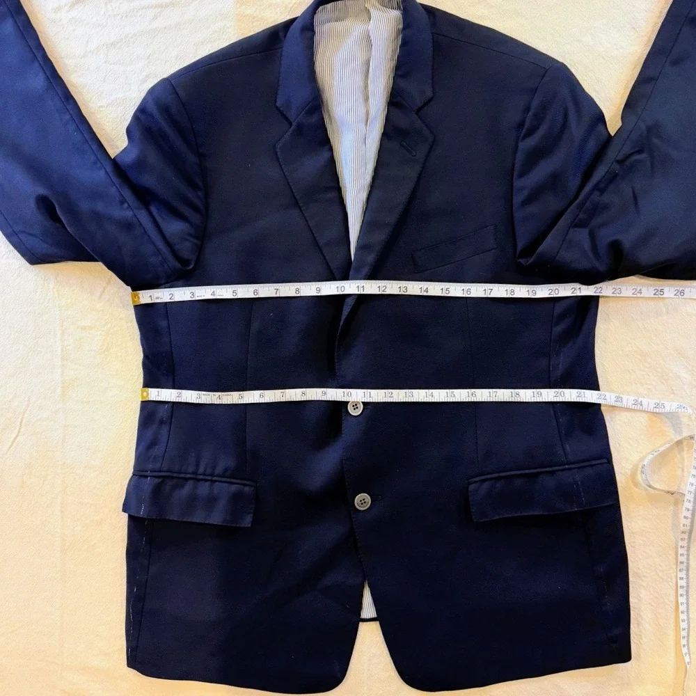 Todd Snyder Mayfair Fit Blazer Men's 46R Navy 100% Wool Made USA Sport Coat